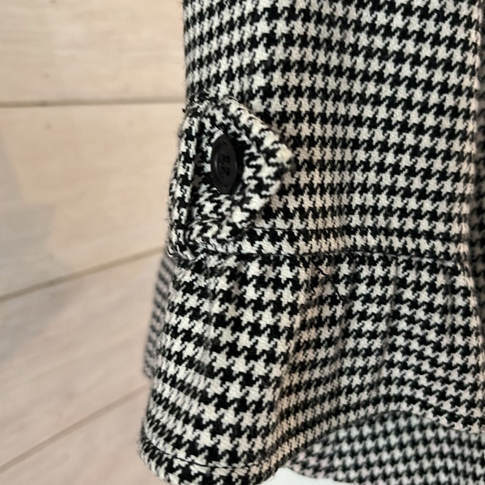 Courtenay Women's Black and White Houndstooth Blazer 10 - Picture 4 of 5